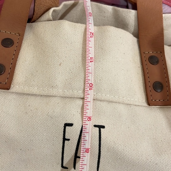 Dewdrop Canvas Tote with Leather handles - Picture 11 of 12